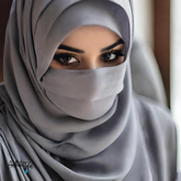 Premium Chiffon Hijab - Grey